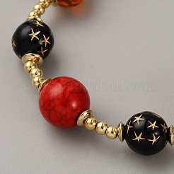 Armbänder aus Legierungs- und Harzperlen für Damen&nbsp;BJEW-WH0023-61A