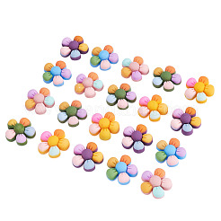 60 Stück 5 Farben Harz Cabochons&nbsp;RESI-BY0001-03