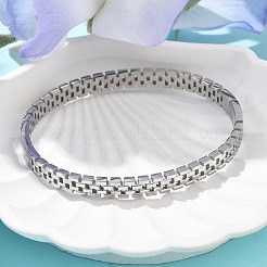 304 Edelstahl-Uhrenarmband-Armreifen für Damen&nbsp;BJEW-Z092-03P