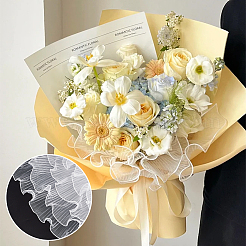 Carta a rete avvolgente per bouquet di fiori in poliestere&nbsp;DIY-WH0542-37B