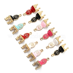 30pcs 6 pendentifs en alliage de couleurs&nbsp;ENAM-CJ0002-36
