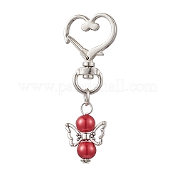 Colgante de perla de vidrio de ángel decoración&nbsp;HJEW-JM02597-01