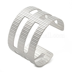 Brazaletes de acero inoxidable 304 para mujer&nbsp;BJEW-M045-01P