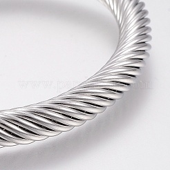 Bracelets joncs en acier inoxydable 304 résistant au ternissement&nbsp;BJEW-H570-28P