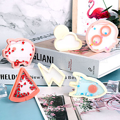 Stampi per statue in silicone per gioielli con shaker per teschio fai da te&nbsp;DIY-I057-13
