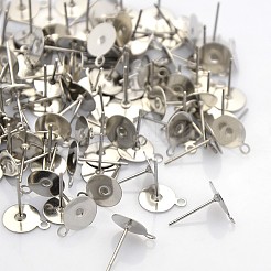 Anlaufgeschützte Ohrsteckerfassungen aus Edelstahl 304&nbsp;STAS-N036-03A