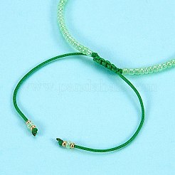 5pcs 5 Farben verstellbare Nylonschnur geflochtene Perlenarmbänder&nbsp;BJEW-SZ0001-24