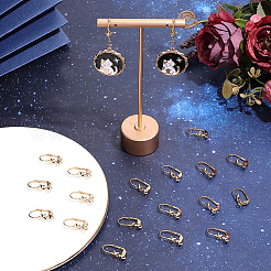 20 pièces de boucles d'oreilles à levier en laiton&nbsp;KK-BBC0029-10