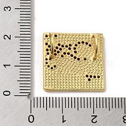 Pendentifs en laiton avec micro pavé de zircone cubique et émail&nbsp;KK-H458-07G-02