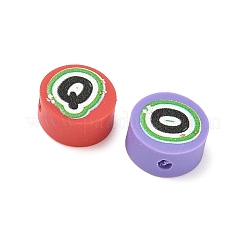 Bedruckte handgemachte Polymer Clay Perlen&nbsp;CLAY-I016-07