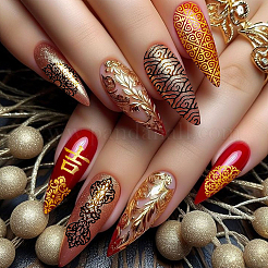 DIY-Nagelkunst-Vorlagen aus Edelstahl&nbsp;MRMJ-WH0092-203