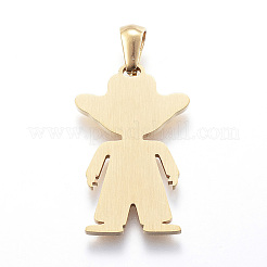 Pendentifs en acier inoxydable 304 avec placage ionique (IP)&nbsp;STAS-K162-033G