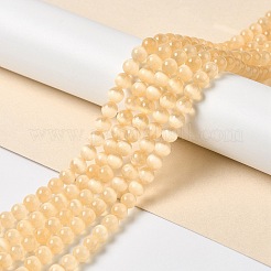 Brins de perles teints en sélénite naturelle&nbsp;G-P493-02F