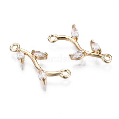 Connettori in ottone micro pavimentato in zirconia cubica&nbsp;X-KK-S359-156A-RS