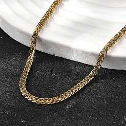 3 mm Weizenkettenhalsketten aus 304 Edelstahl für Männer&nbsp;LS-STAS-V011-03D-G