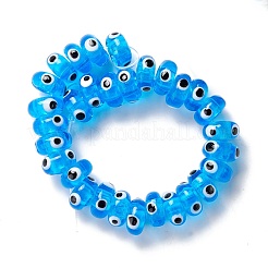 Fatti a mano a lume perle di malocchio&nbsp;LAMP-F021-01G