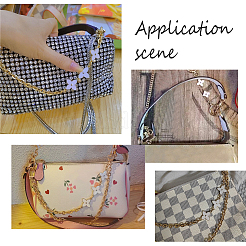 6 Stück Kunststoff-Emaille-Blumen-Glieder-Geldbörsen-Strap-Verlängerung&nbsp;FIND-PH0007-07