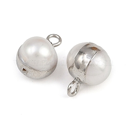 Natürliche Perlen runde Charms&nbsp;KK-D423-08P
