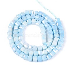 Fili di perle di vetro galvanizzate anti-ossidazione&nbsp;GLAA-T025-4mm-10F