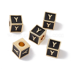 Cremagliera smalto perle di ottone placcatura&nbsp;KK-B060-04G-01Y