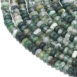 Natur Moos Achat Perlen Stränge&nbsp;G-P575-A24-4x2mm