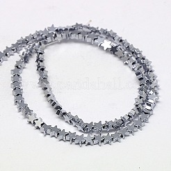 Galvanisieren unmagnetische synthetischen Hämatitkornen Stränge&nbsp;G-J173-4x4mm-02