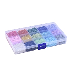 15 Farben 12/0 Glasperlen&nbsp;SEED-X0052-04-2mm