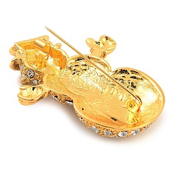 Spille di strass di cristallo in lega a tema natalizio&nbsp;JEWB-S022-02A-G