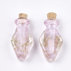 Lumineux à la main pendentifs en verre de sable d'or&nbsp;LAMP-S177-03