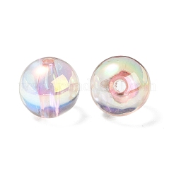 Perlas de acrílico iridiscentes arcoíris transparentes chapadas en uv&nbsp;OACR-F004-01A