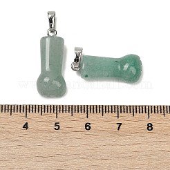 Pendenti avventurina verde naturale&nbsp;G-C184-03B