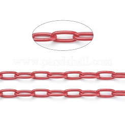 Catene di graffette in ottone fatte a mano verniciate a spruzzo ecologiche&nbsp;KK-J276-18-P10