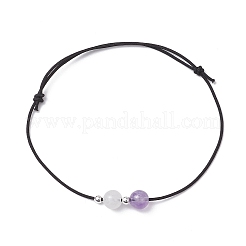 6 Stück Armbänder aus natürlichen Edelsteinen mit runden Perlen für Männer und Frauen&nbsp;BJEW-JB11750