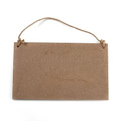 Porte en bois halloween suspendu panneau de bienvenue&nbsp;HJEW-Z002-04F