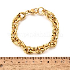304 Edelstahl-Kabelkettenarmbänder für Damen&nbsp;LS-BJEW-Q050-01C-G