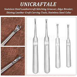 6 Satz 2 Stile Edelstahl-Nähnutfräser für Lederhandwerk&nbsp;TOOL-UN0001-33