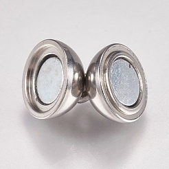 Anlaufgeschützte Magnetverschlüsse aus Edelstahl 304 mit Schlaufen&nbsp;STAS-G173-05P-10mm
