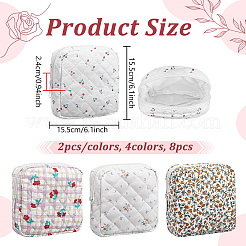 8 sac de rangement pour pièces de monnaie en polyester imprimé 4 couleurs&nbsp;ABAG-WA0001-43