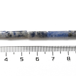 Fili di perle di diaspro macchia blu naturale&nbsp;G-D464-34