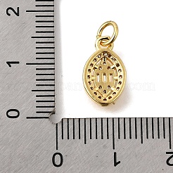 Ottone micro spianare pendenti zirconi&nbsp;KK-U072-12G