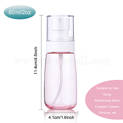 60ml transparente Petg Plastik Sprühflaschensets&nbsp;MRMJ-BC0001-76