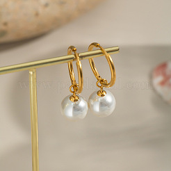 Boucles d'oreilles créoles rondes en acier inoxydable 304&nbsp;FU0262