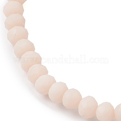 Set di braccialetti elasticizzati con perline di vetro sfaccettato 2 pz 2 stili&nbsp;BJEW-JB10452-02