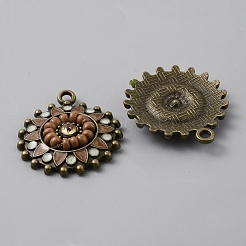 Pendentifs d'émail en alliage&nbsp;PALLOY-CJC0006-14AB