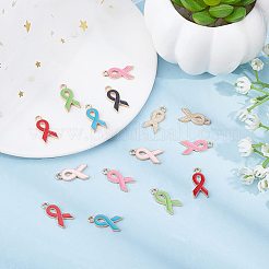 DIY-Anhänger-Sets mit Bewusstseinsschleife&nbsp;DIY-SC0014-18