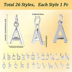 26pcs 26 styles pendentifs en laiton&nbsp;KK-SC0006-31