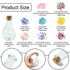 Stern Herz PVC Kunststoff Pailletten/Pailletten Perlen Wunschflasche DIY-Bausätze&nbsp;DIY-FS0007-59