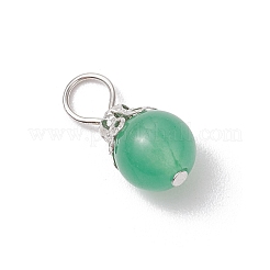 Pendentifs en jade de Malaisie teints naturels&nbsp;PALLOY-JF03357-01
