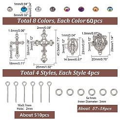 DIY Rosenkranz Perlen Stil Halsketten Armband Herstellung Finding Kit&nbsp;DIY-PH0021-63