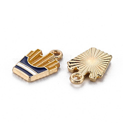 Legierung Emaille Anhänger / charms&nbsp;ENAM-S126-061B-NR